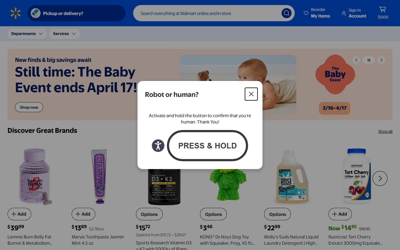 Walmart corporate website reflecting the company's major presence in Bentonville