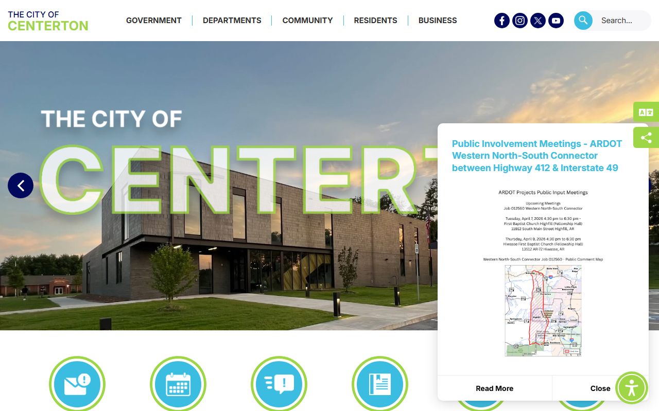 City of Centerton Official Website