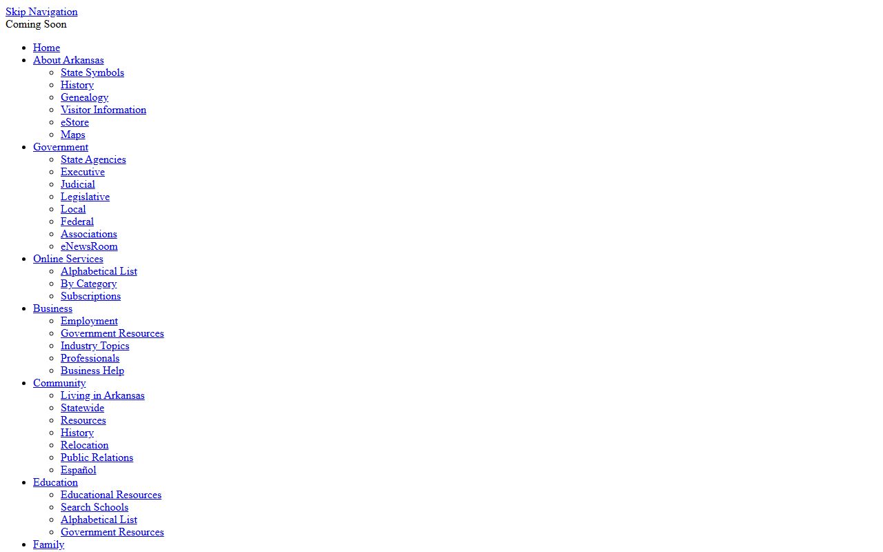 Columbia County Arkansas official website showing county government and clerk services