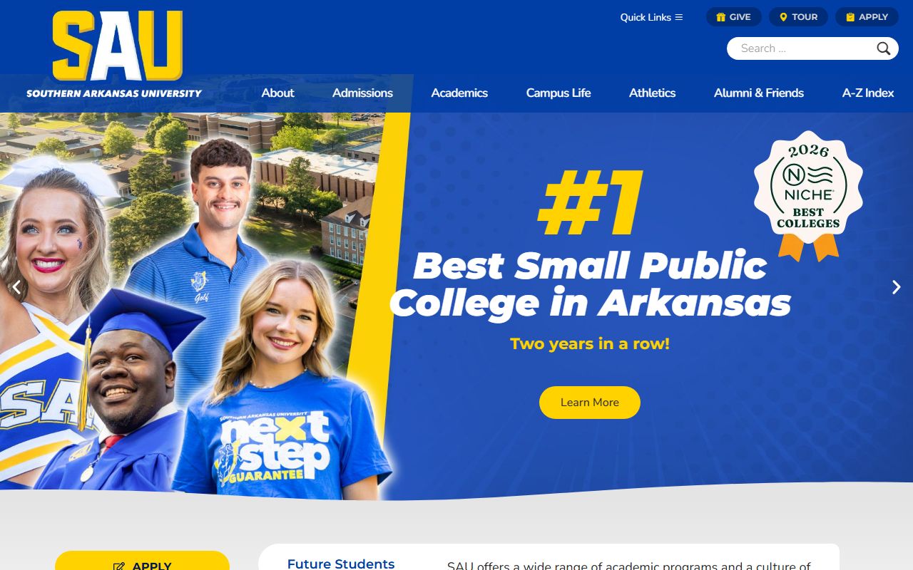 Southern Arkansas University in Magnolia, Columbia County Arkansas