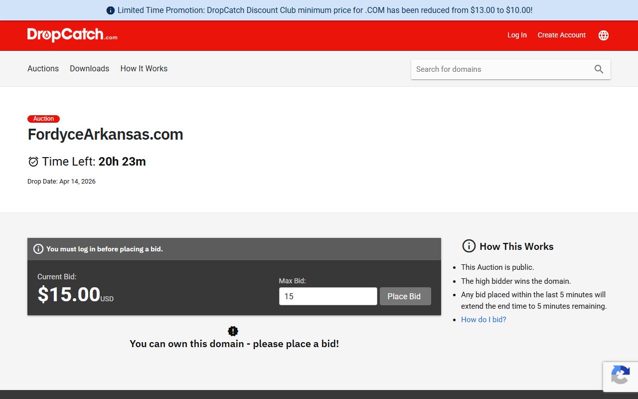 City of Fordyce, Dallas County Arkansas county seat